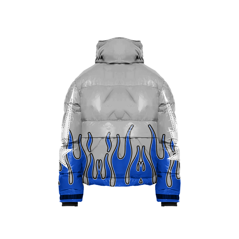 Blue Flame Bubble Coat