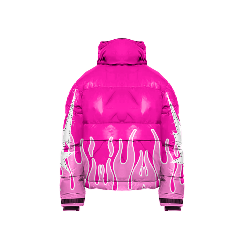 Pink Flame Hot Bubble Coat